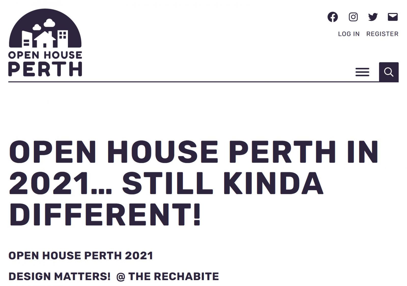 Open House Perth 2021 Same But Different FINESPUN